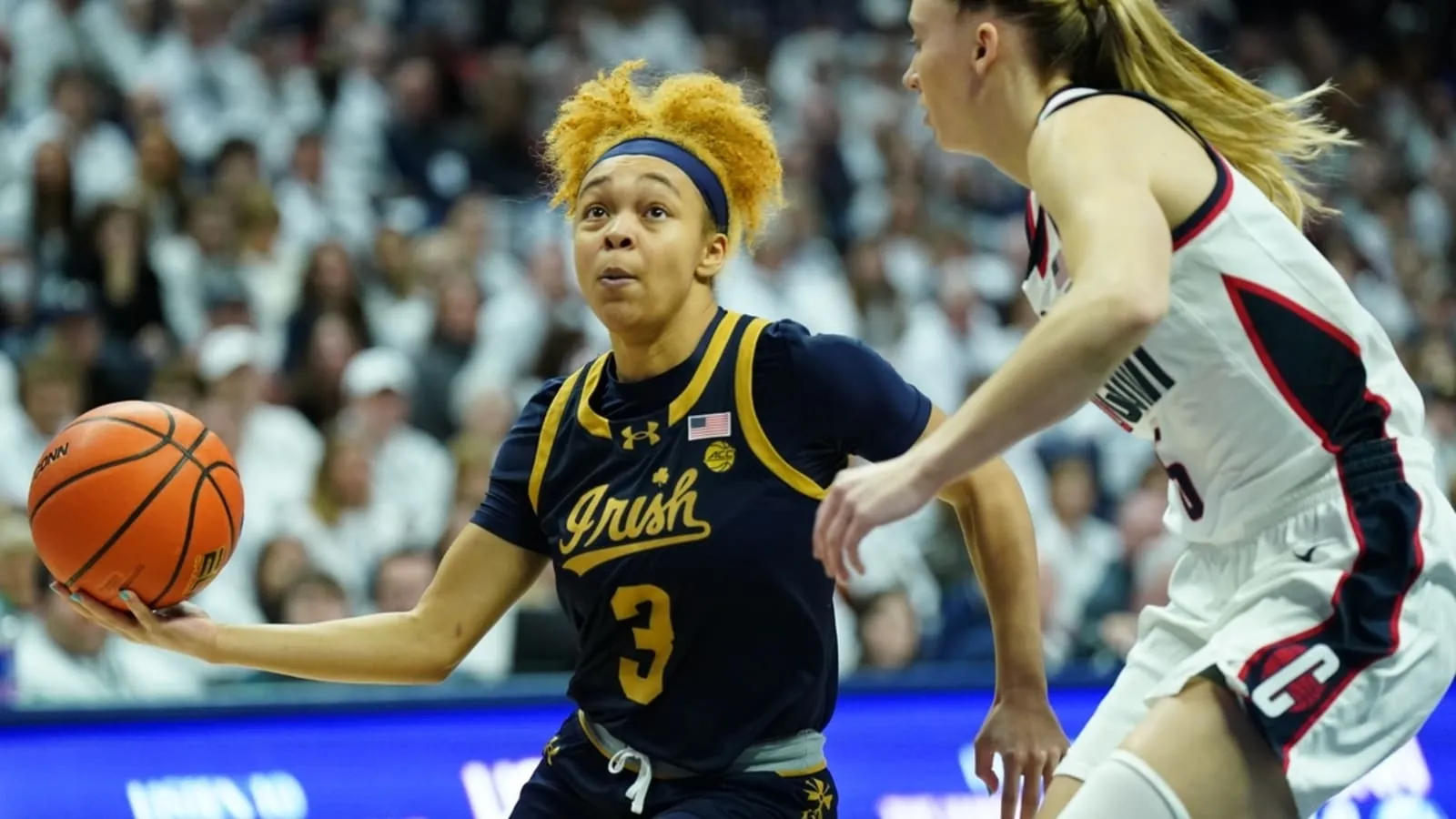 Rising Star Hannah Hidalgo Leads Notre Dame to Victory Over UConn, Outshining Paige Bueckers in Intense Matchup