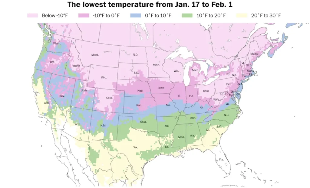 Polar Vortex Alert: Over 120 Million Americans to Face Dangerous Subzero Temperatures Next Week